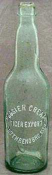 SOUTH BEND BREWING ASSOCIATION EMBOSSED BEER BOTTLE