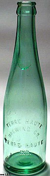 TERRE HAUTE BREWING COMPANY EMBOSSED BEER BOTTLE