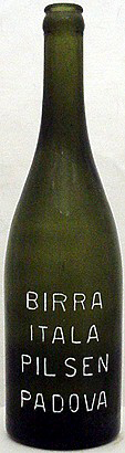 BIRRA ITALA PILSEN EMBOSSED BEER BOTTLE