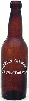 BAVARIAN BREWING COMPANY EMBOSSED BEER BOTTLE