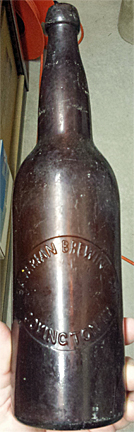 BAVARIAN BREWING COMPANY EMBOSSED BEER BOTTLE