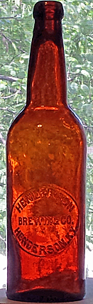 HENDERSON BREWING COMPANY EMBOSSED BEER BOTTLE