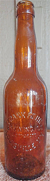 FRANK FEHR BREWING COMPANY EMBOSSED BEER BOTTLE