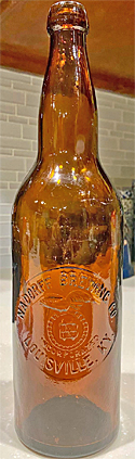 NADORFF BREWING COMPANY EMBOSSED BEER BOTTLE