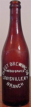 PABST BREWING COMPANY EMBOSSED BEER BOTTLE