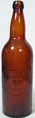 THE SCHAEFER - MEYER BREWING COMPANY EMBOSSED BEER BOTTLE