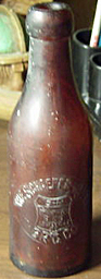 THE SCHAEFER - MEYER BREWING COMPANY EMBOSSED BEER BOTTLE