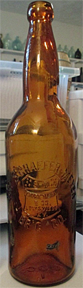 THE SCHAEFER - MEYER BREWING COMPANY EMBOSSED BEER BOTTLE