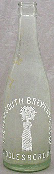 THE NEW SOUTH BREWING & ICE COMPANY EMBOSSED BEER BOTTLE