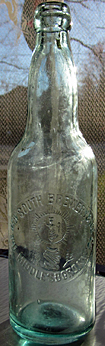 THE NEW SOUTH BREWING & ICE COMPANY EMBOSSED BEER BOTTLE