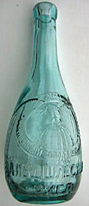 WALDSCHLOSSEN'S BREWERY EMBOSSED BEER BOTTLE