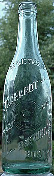 BURKHARDT BREWING COMPANY EMBOSSED BEER BOTTLE