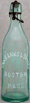 FAIRBANKS & SNYDER THE HENRY ELIAS BREWING COMPANY EMBOSSED BEER BOTTLE