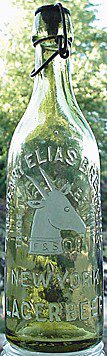 THE HENRY ELIAS BREWING COMPANY EMBOSSED BEER BOTTLE