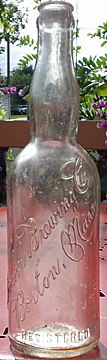 HINCKEL BREWING COMPANY EMBOSSED BEER BOTTLE