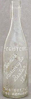 MCCORMICK BREWERY COMPANY EMBOSSED BEER BOTTLE