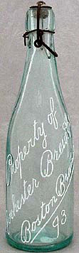 ROCHESTER BREWING COMPANY EMBOSSED BEER BOTTLE