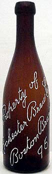 ROCHESTER BREWING COMPANY EMBOSSED BEER BOTTLE