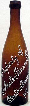 ROCHESTER BREWING COMPANY EMBOSSED BEER BOTTLE