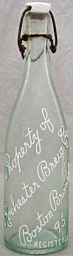 ROCHESTER BREWING COMPANY EMBOSSED BEER BOTTLE