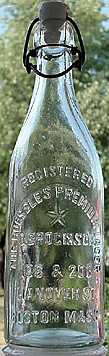 THE ROESSLE'S PREMIUM LAGER EMBOSSED BEER BOTTLE