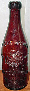 SPRINGFIELD BREWERIES COMPANY EMBOSSED BEER BOTTLE