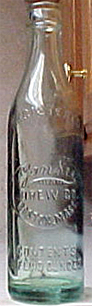 YANKEE BREWING COMPANY EMBOSSED BEER BOTTLE