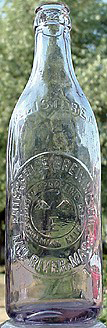 ENTERPRISE BREWING COMPANY EMBOSSED BEER BOTTLE