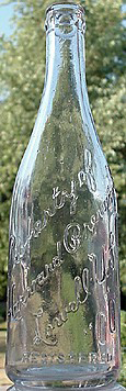 HARVARD BREWING COMPANY EMBOSSED BEER BOTTLE