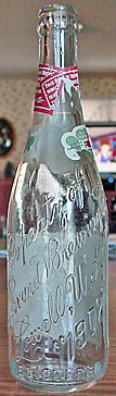 HARVARD BREWING COMPANY EMBOSSED BEER BOTTLE