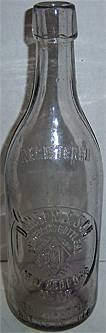 DAWSON & SON BREWERS & BOTTLERS EMBOSSED BEER BOTTLE