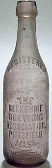 THE BERKSHIRE BREWING ASSOCIATION EMBOSSED BEER BOTTLE