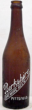 THE BERKSHIRE BREWING ASSOCIATION EMBOSSED BEER BOTTLE