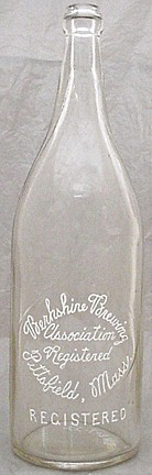 THE BERKSHIRE BREWING ASSOCIATION EMBOSSED BEER BOTTLE