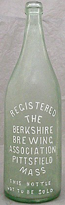 THE BERKSHIRE BREWING ASSOCIATION EMBOSSED BEER BOTTLE