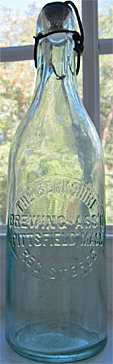 THE BERKSHIRE BREWING ASSOCIATION EMBOSSED BEER BOTTLE
