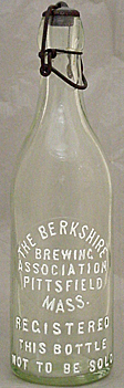 THE BERKSHIRE BREWING ASSOCIATION EMBOSSED BEER BOTTLE