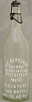 THE BERKSHIRE BREWING ASSOCIATION EMBOSSED BEER BOTTLE