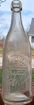 THE BERKSHIRE BREWING ASSOCIATION EMBOSSED BEER BOTTLE