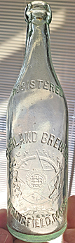 HIGHLAND BREWING COMPANY EMBOSSED BEER BOTTLE