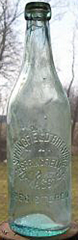 SPRINGFIELD BREWING COMPANY EMBOSSED BEER BOTTLE