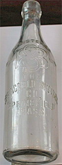 SPRINGFIELD BREWERIES COMPANY EMBOSSED BEER BOTTLE