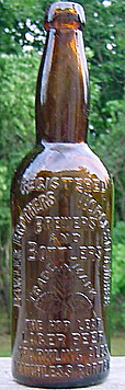 BOWLER BROTHERS BREWERS & BOTTLERS EMBOSSED BEER BOTTLE