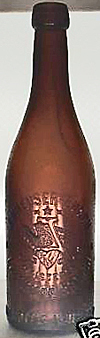 ANHEUSER BUSCH BREWING ASSOCIATION EMBOSSED BEER BOTTLE