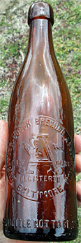 ANHEUSER BUSCH BREWING ASSOCIATION EMBOSSED BEER BOTTLE