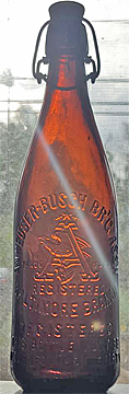 ANHEUSER BUSCH BREWING ASSOCIATION EMBOSSED BEER BOTTLE