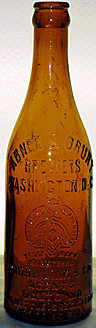 ABNER & DRURY BREWERS EMBOSSED BEER BOTTLE