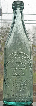 THE BALTIMORE BREWING COMPANY EMBOSSED BEER BOTTLE