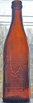 BARTHOLOMAY BREWERY COMPANY EMBOSSED BEER BOTTLE