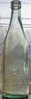 BARTHOLOMAY BREWING COMPANY EMBOSSED BEER BOTTLE